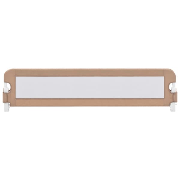 Sängskena för barn taupe 180x42 cm polyester