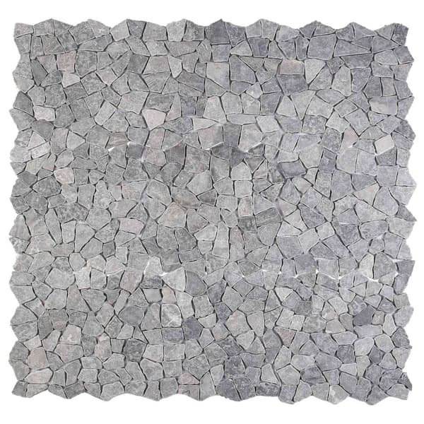 Mosaikplattor Ljusgrå 30 x 30 cm Marmor