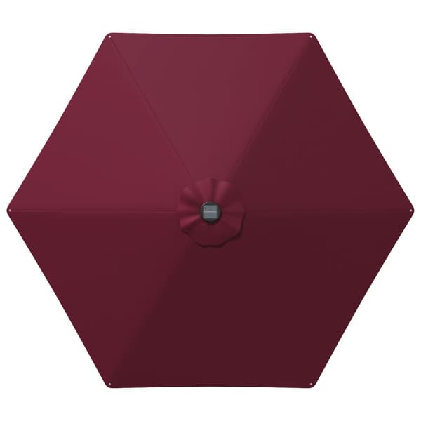 Trädgårdsparasol med LED Lampor 270 x 270 cm Polyester