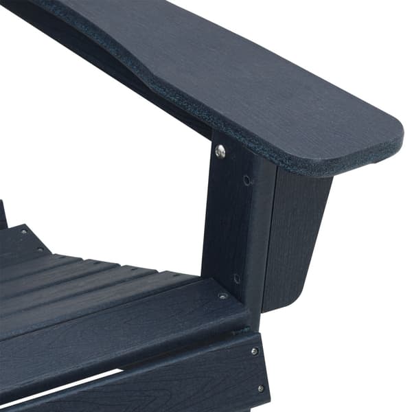 Trädgård Stol 3 pcs Marinblå polyeten