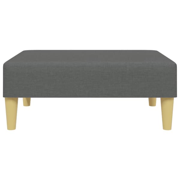 Fotpall mörkgrå 77x55x31 cm tyg