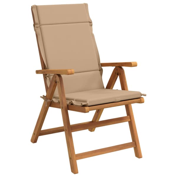 2-delade Höga Ryggstolsdynor GEMERT 2 st 100% Polyester Sand