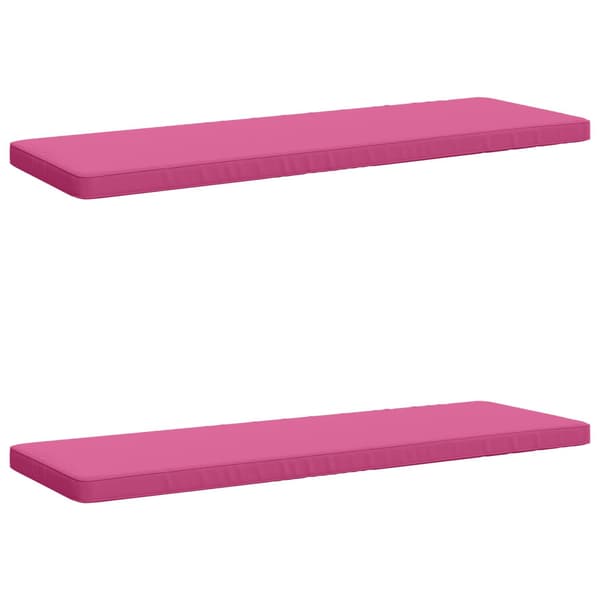 2-delade Bänk Kuddar VUGHT 2 st 100% Polyester Rosa
