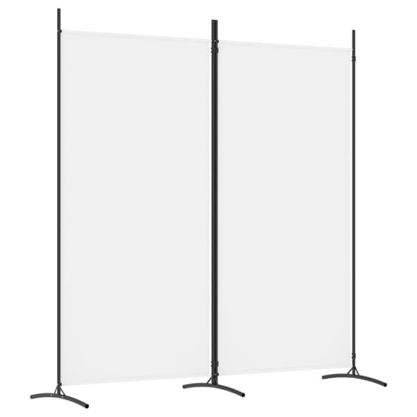 Rumsavdelare 2 panel vit 175x180 cm tyg