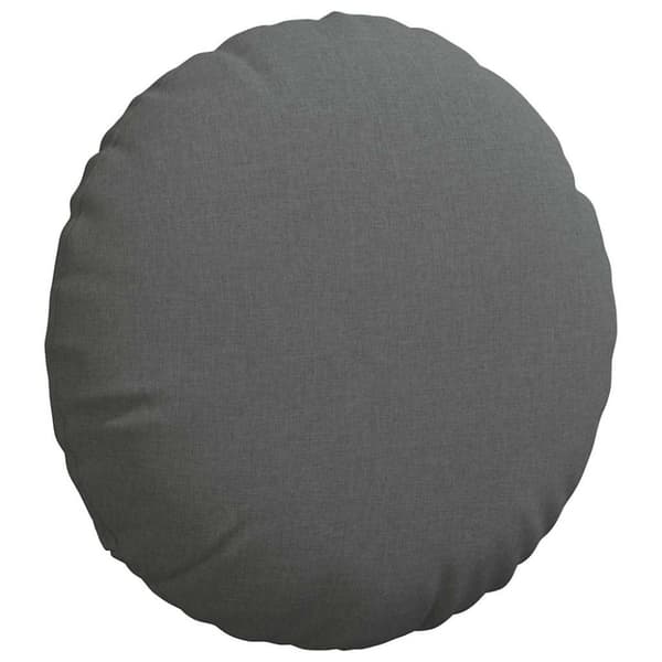 Sittkuddar 2 pcs Mörkgrå Ø60 x 21 cm tyg