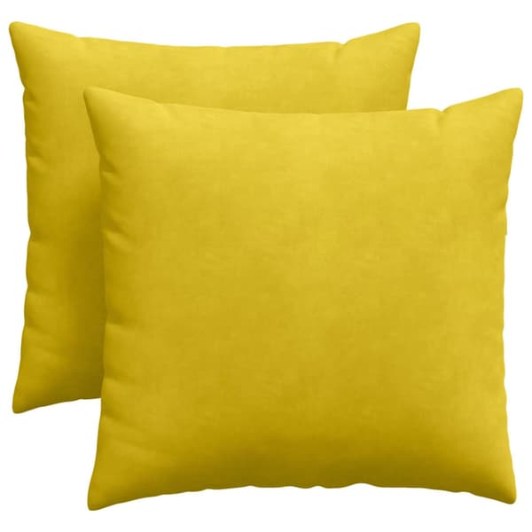 Sofakuddar 2 pcs Gul 45 x 45 cm Kordread tyg