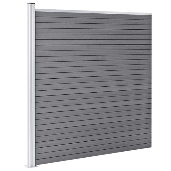 Staketpanel WPC 872x186 cm grå