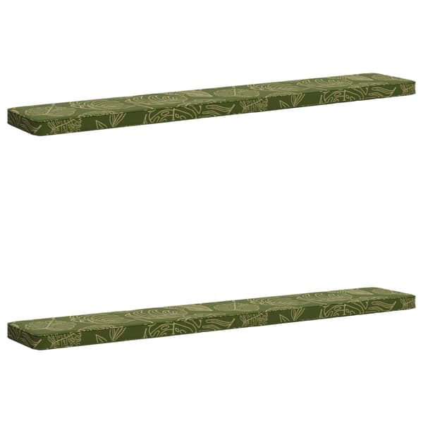 2-delade Bänk Kuddar VUGHT 2 st 100% Polyester Bladdesign