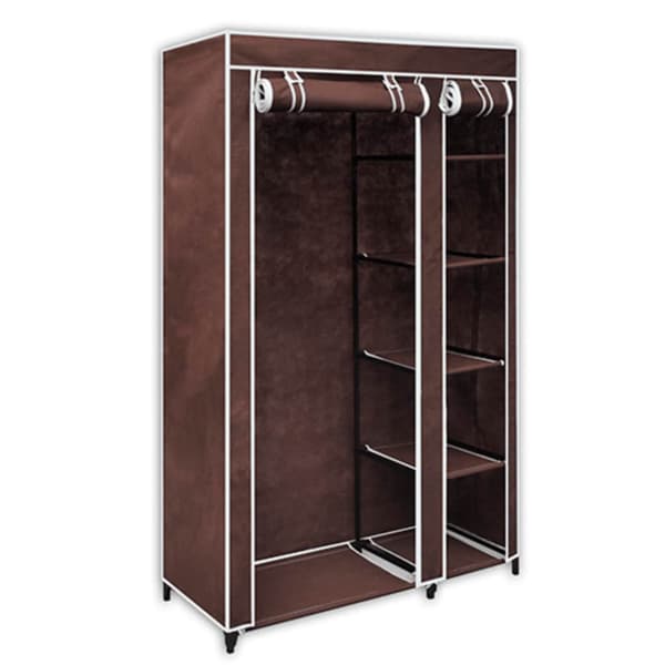 Resegarderob 2 st brun