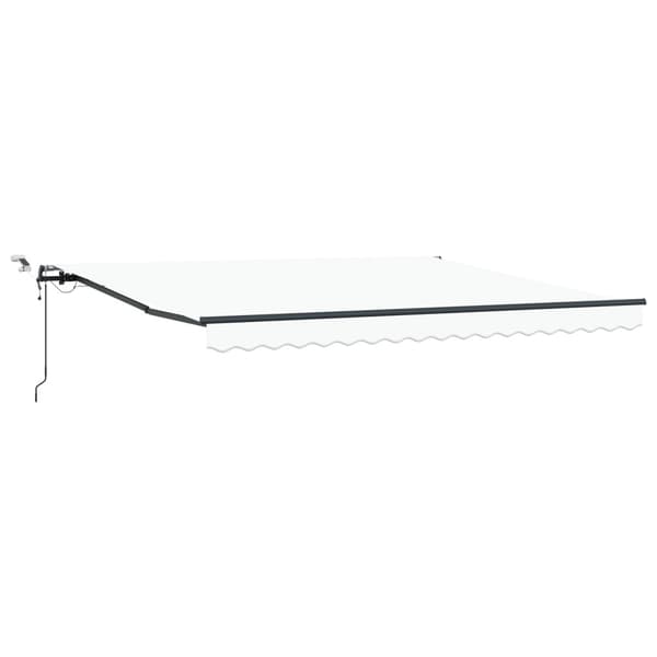 Markis tyg med Vit 400 × 300 cm Polyester