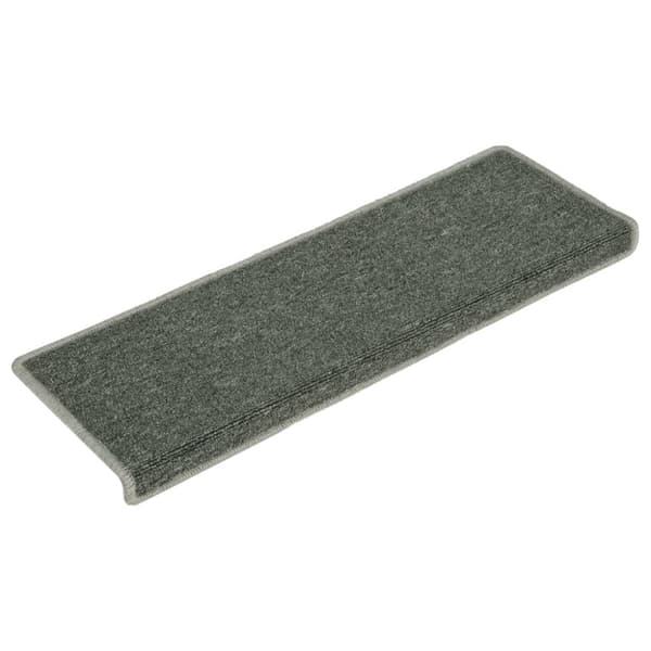 Trappmattor 15 st 65x21x4 cm mörkgröna rektangulära kanter
