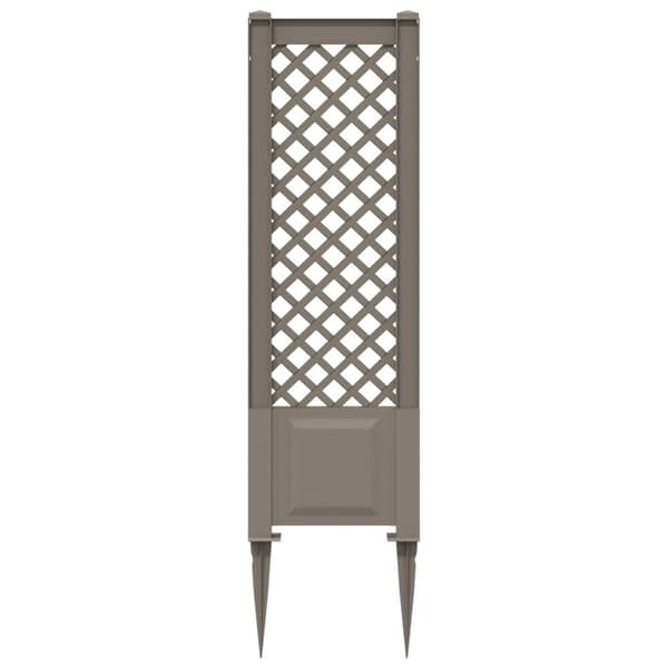 Trellis med spik Grå 43 x 6 x 165 cm PP