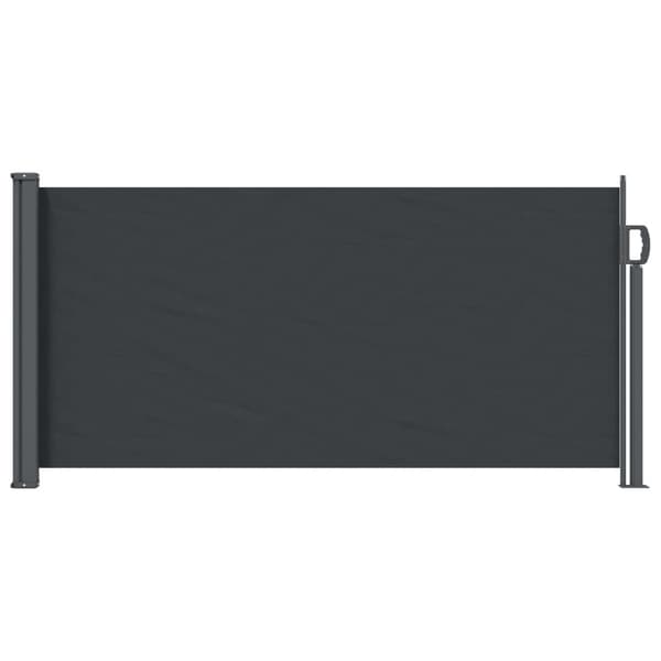 Utfällbar sidomarkis Svart 300 x 100 cm Polyester