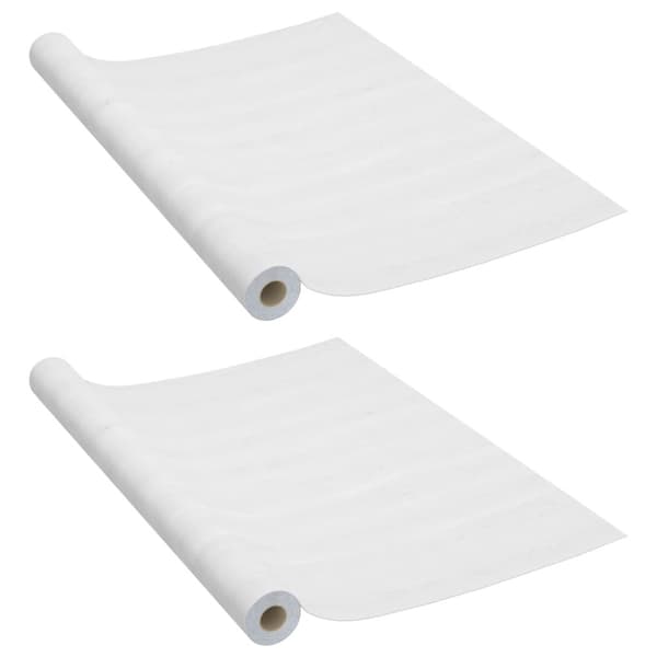 Dekorplast 2 st vitt trä 500x90 cm PVC