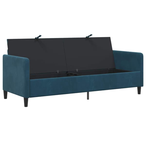 Soffa med förvaring Blå 192 x 78 x 87 cm Polyester