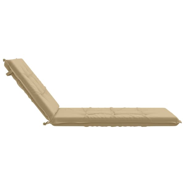 Solstol Kudde GEMERT 100% Polyester Beige 190 x 80 x 9 cm