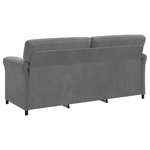 3-Sits soffa Mörkgrå 198 x 83 x 95 cm Sammet