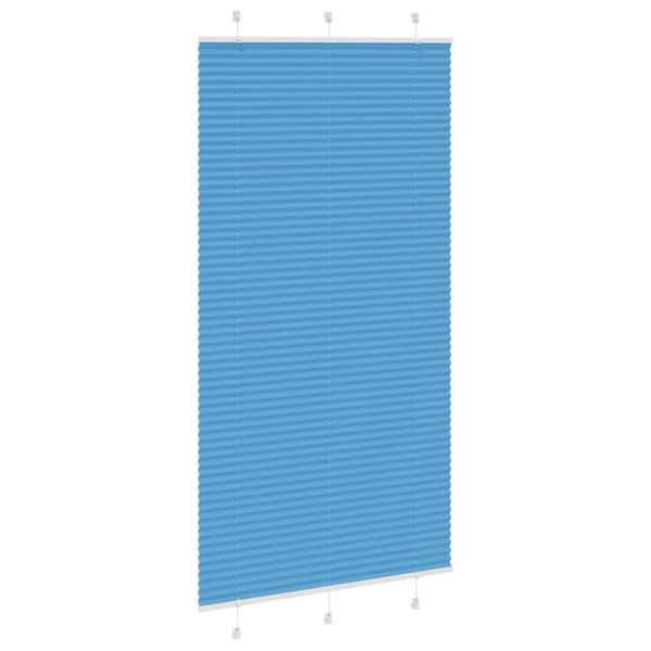 Plisserad persienn blå 110x200 cm tyg bredd 109,4cm polyester