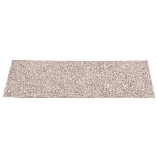 Trappmattor självhäftande 15 st 60x25 cm beige rektangulära