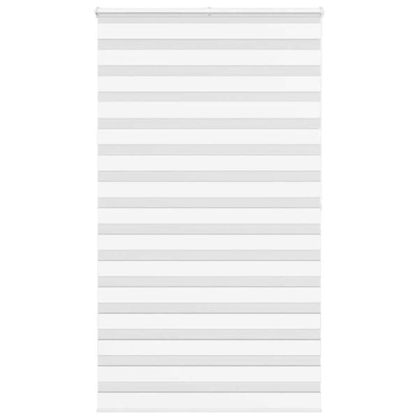 Rullgardin zebra vit 125x200 cm tyg bredd 120,9 cm polyester