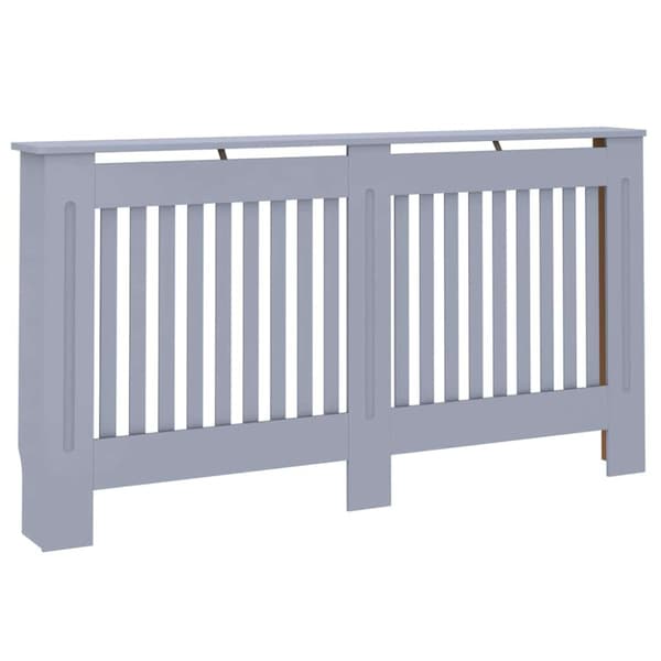 Radiatorlock 2 pcs Grå 152 x 19 x 81,5 cm Konstruerat trä