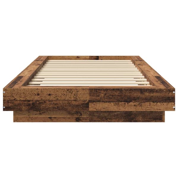 Golvsängsram Gammalt trä 80 x 210 cm Konstruerat trä