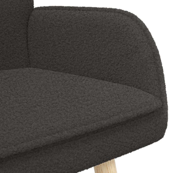 2-sits soffa Mörkgrå 115 x 61 x 87 cm Bouclé