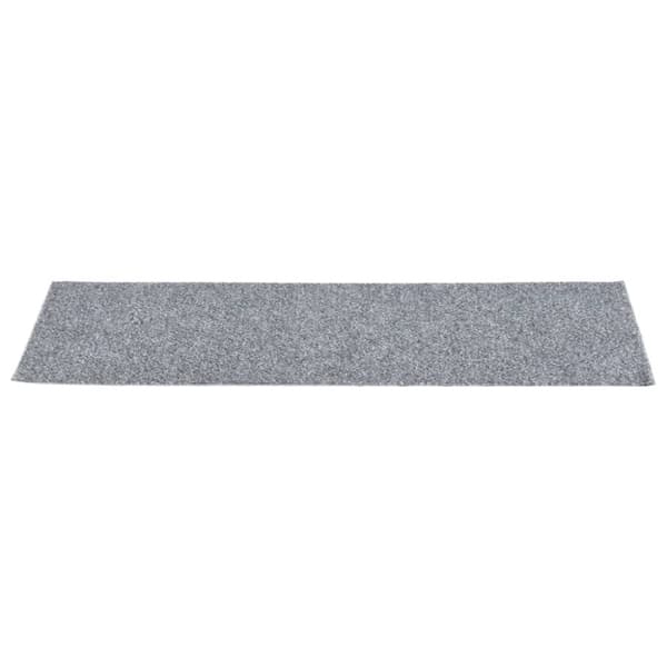 Trappmattor självhäftande 15 st 76x20 cm ljusgrå rektangulära