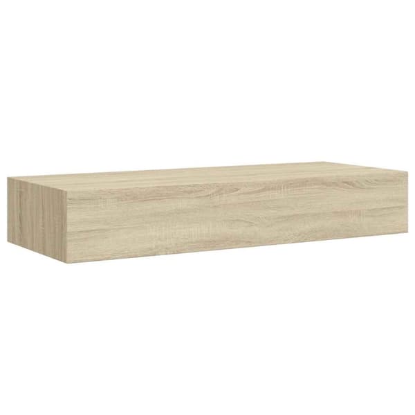 Väggmonterad låda ek 60x23,5x10 cm MDF