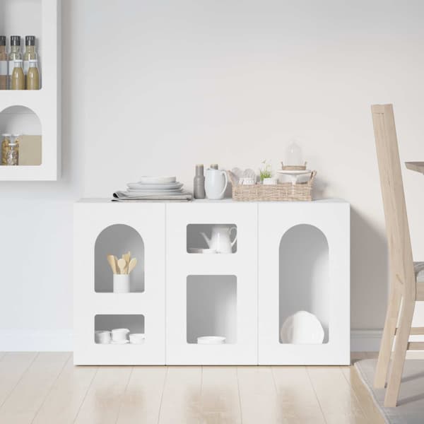 Sideboard Vit 100 x 35 x 59 cm Konstruerat trä