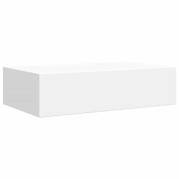 Väggmonterad låda 2 st vit 40x23,5x10 cm MDF