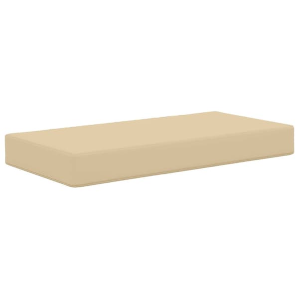 Utomhus sitskudde Beige 80 x 40 x 8 cm 100% Polyester