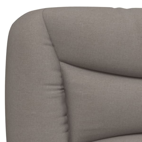 Headboard Cushion "Hvar" Taupe 100 cm Fabric