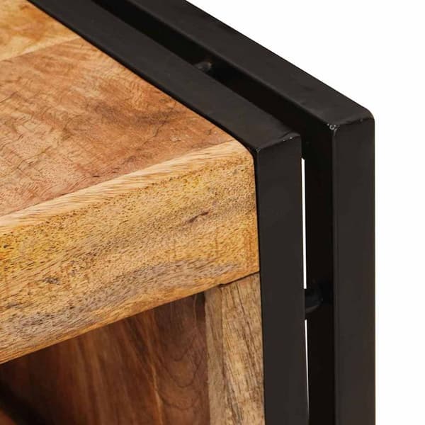 Vinställ Brun 100 x 45 x 33 cm Solid Grov Mangoträ
