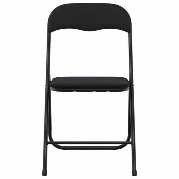 Fällstol 2 pcs Svart 48 x 44 x 78 cm Sammet