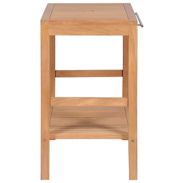 Badrumsunderskåp massiv teak 74x45x75 cm