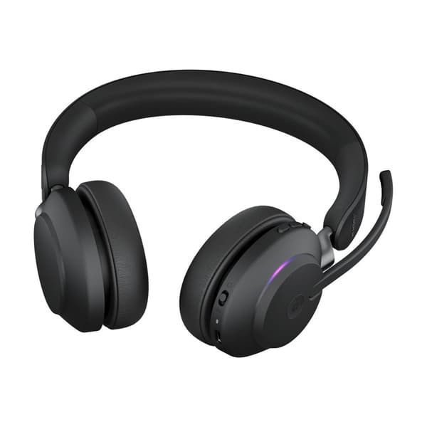 Jabra Evolve2 65 MS Stereo - headset - USB-A - med laddningsställ