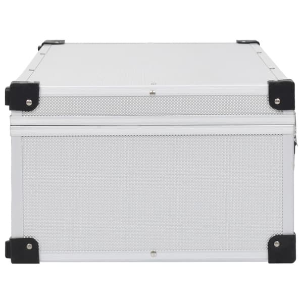 CD-väska för 80 cd-skivor aluminium ABS silver