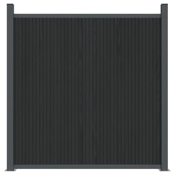 Staketpanel grå 1045x186 cm WPC