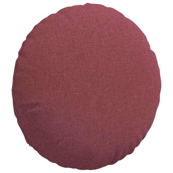 Sittkuddar 2 pcs Vinröd Ø60 x 21 cm tyg