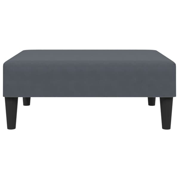 Fotpall mörkgrå 77x55x31 cm sammet