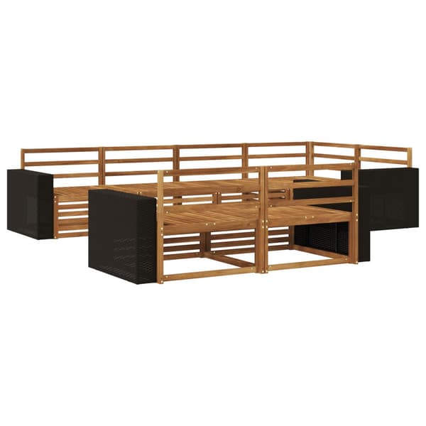 Utomhussoffset 7 pcs Naturlig