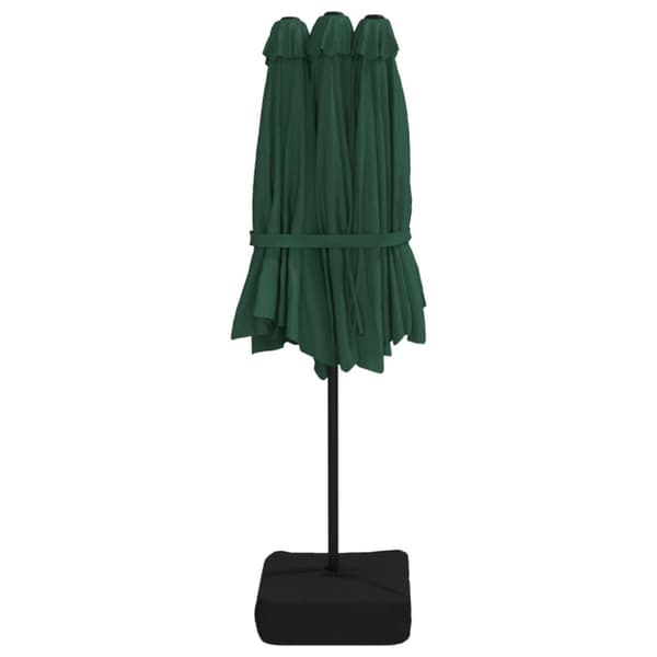 Parasoll dubbelt grön 449x265 cm