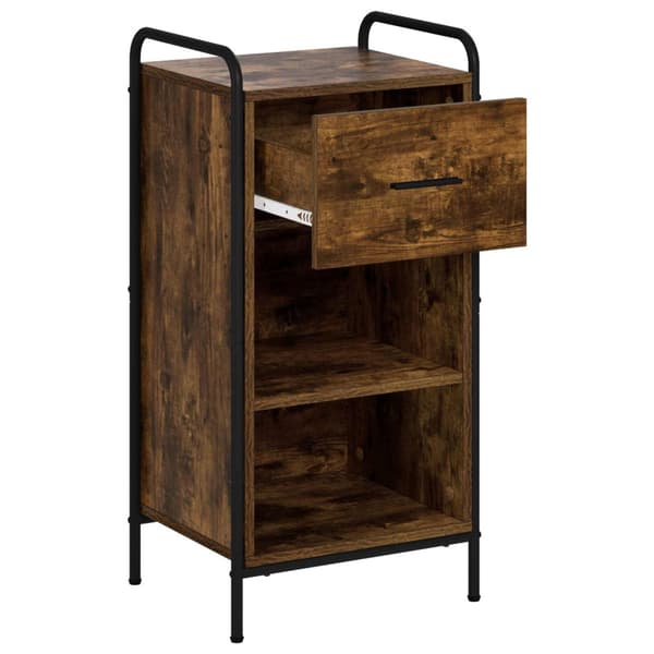 Sideboard Rökt ek 97 x 33 x 81 cm Konstruerat trä