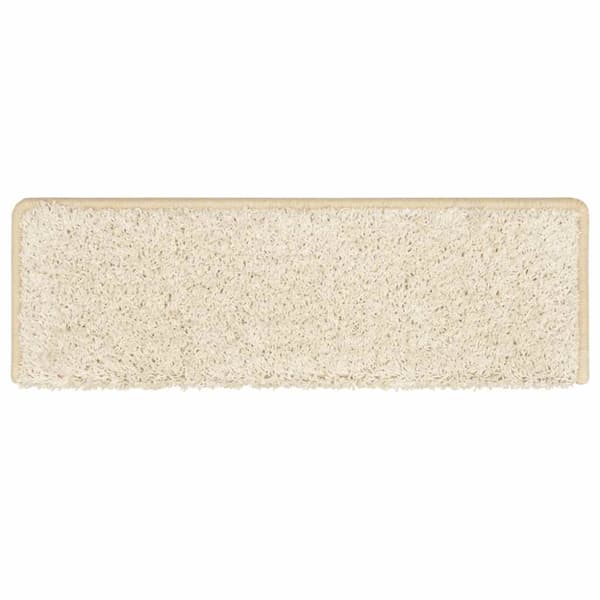 Trappmattor 30 st 65x21x4 cm vita rektangulära kanter