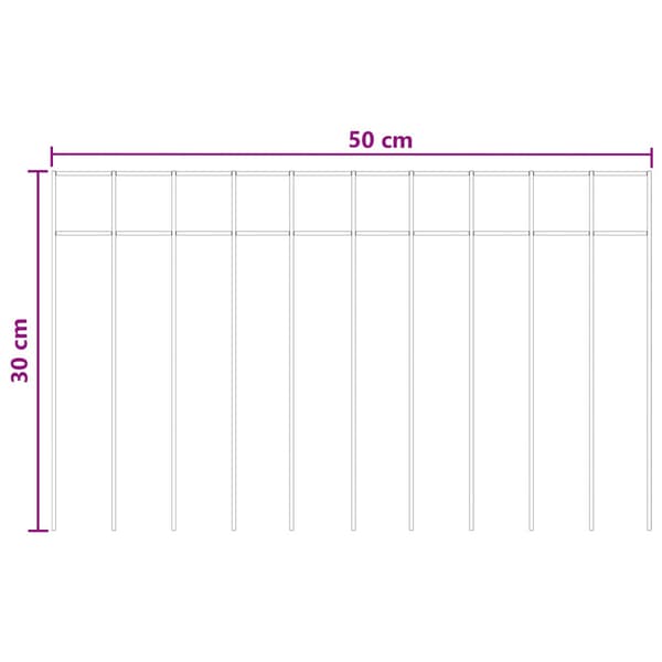 Trädgårdsstängselpanel 12 pcs Galvaniserat stål Silver