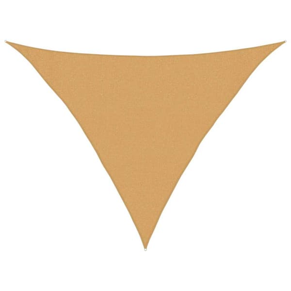 Solsegel 160 g/m² triangulär sand 3x3x4,2 m HDPE
