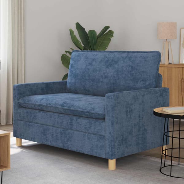 Soffa Blå 126 x 81 x 87,5 cm Polyester