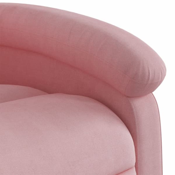 Massagefåtölj rosa sammet