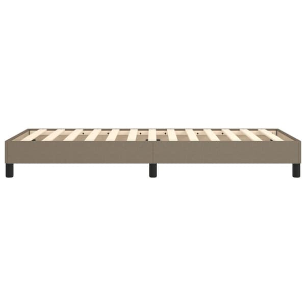 Boxspring-sängram Taupe 80x200cm tyg